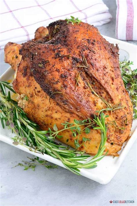 perfect juicy oven roasted turkey breast chef lola s kitchen