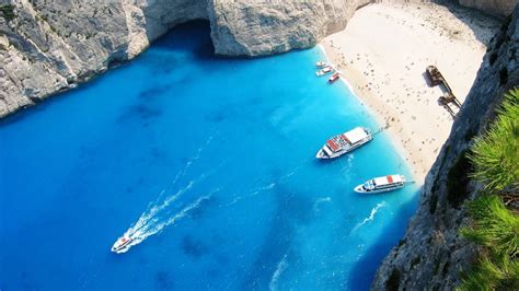 Zakynthos Beach 1080P X Ships Greece Navagio Beaches Hd Nature