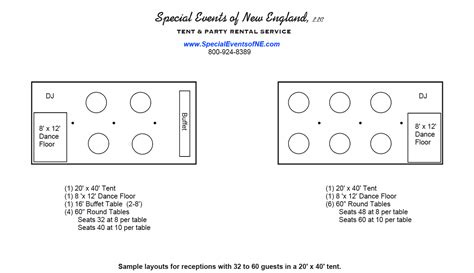 Seating layouts for 40′ x 80′ tents. 20x40 Tent Layout & ... Download Layout; 20 X 40 Tent 32 ...