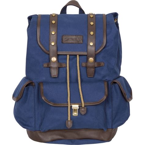 Shop Rakuda Ocean Blue Canvas Companion Backpack Overstock 7967674