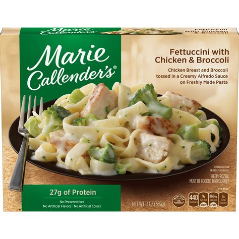 Really, the pot pie came down to the crust. Marie Callenders Frozen Dinner Fettuccini with Chicken & Broccoli 13 Ounce - Walmart.com ...