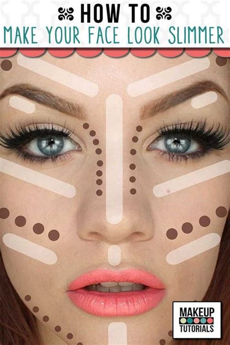 How To Make Your Face Look Slimmer Infographics For Contouring Highlights And Blush