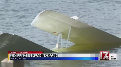 2 Dead After Plane Hits Power Lines Crashes Into Nc Lake Youtube