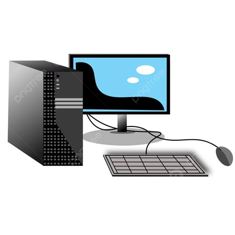 Computer Set For Business Computer Gray Computer Computer 3d Png And