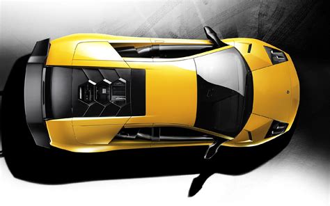 Lamborghini Murcielago Top View Hd Desktop Wallpaper Widescreen