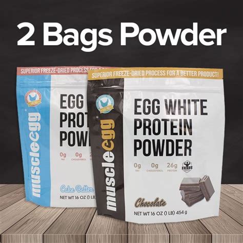 2 Bags Muscleegg Protein Powder Muscleegg Egg Whites