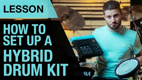 how to set up a hybrid drum kit using a trigger module thomann youtube