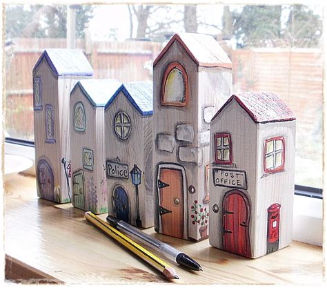 Small Wooden House Wood Crafts Scrap Wood Crafts