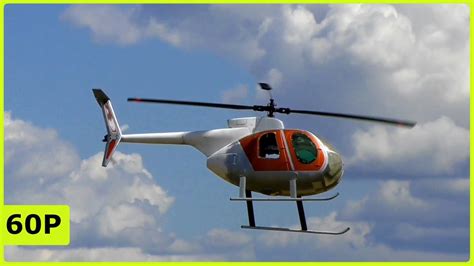 Beautiful Xl Rc Scale Hughes 500 Electrical Helicopter Flight Test