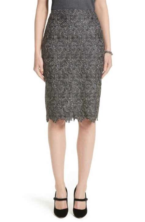 st john collection plume embroidered lace pencil skirt lace pencil skirt skirt design