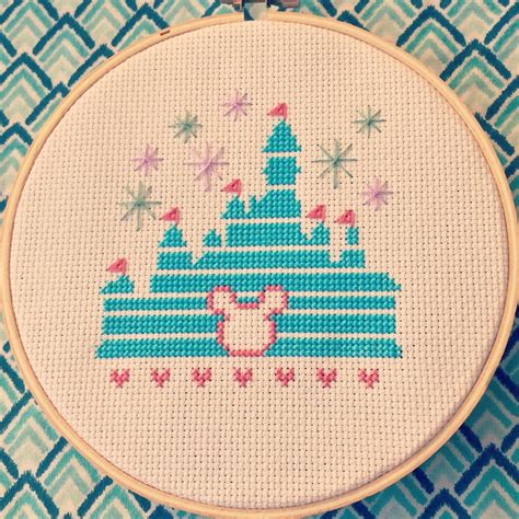My name is ann and i am delighted to meet you here! Magical Disney Castle Cross Stitch · How To Cross Stitch ...