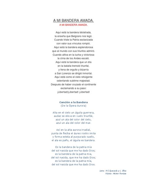 Canto Y Poema A La Bandera Pdf