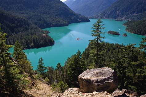 Diablo Lake Overlook Its Famous For Its Intense Turquoise Color