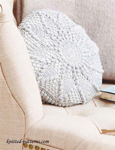 Crochet Circular Cushion Free Pattern
