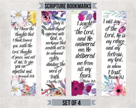 Laminated Bookmark Bible Accessories Bible Bookmarks Bookmarks Set