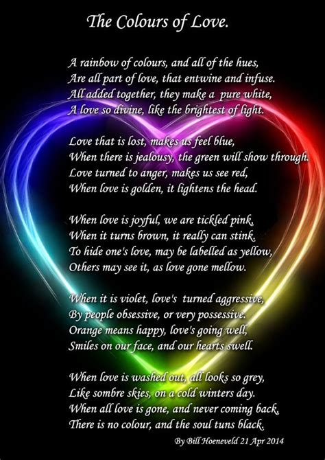 The Colours Of Love Poems About Love True Love Poems Love Poem For