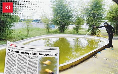 ‘sudah lebih dua tahun kolam ini terbiar kosmo digital