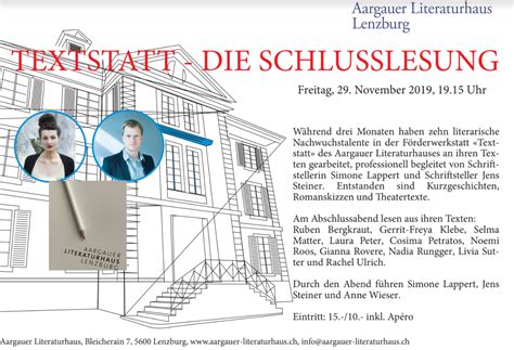 Darf ich fragen, was der r zweig genau ist? Abschlusslesung der Textstatt Aargau - nadiarunggers Webseite!
