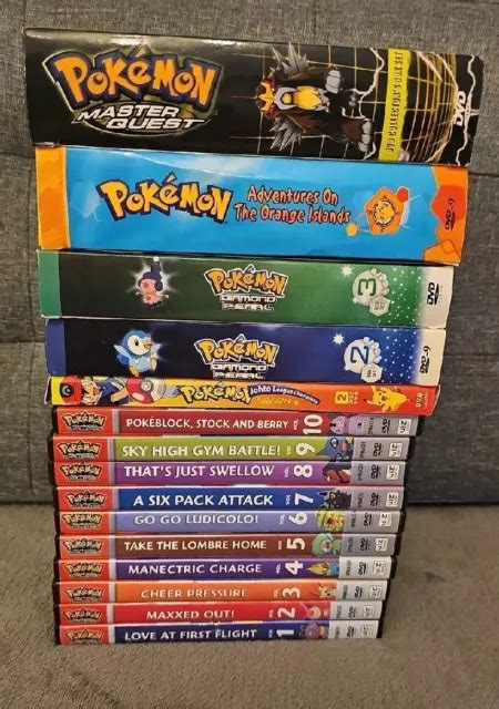 huge pokemon dvd collection bundle joblot animated series anime dvd vg condition £31 00