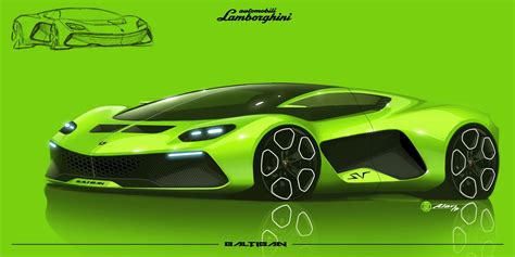 Various Sketches And Illustrations On Behance Sports Cars Lamborghini