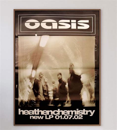 Oasis Heathen Chemistry Original Vintage Affiche Etsy