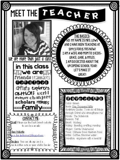 Meet the teacher letter classroom ideas teacher student. 25+ bästa idéerna om Teacher introduction letter på Pinterest