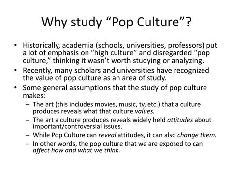 Ppt What Is Pop Culture Powerpoint Presentation Free Download Id