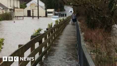 Heavy Rain Brings Flooding And Travel Disruption In Parts Of Wales Bbc News