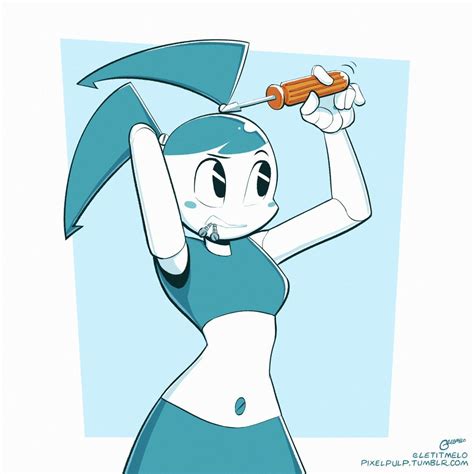 Jenny Fixing Herself My Life As A Teenage Robot Know Your Meme