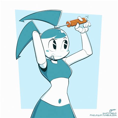 jenny fixing herself my life as a teenage robot know your meme