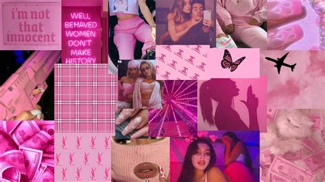 Pink Collage Baddie Aesthetic Book Cover Color Different Colors