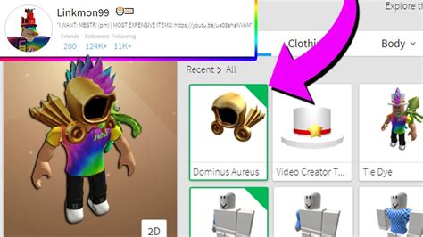 Stealing A Dominus From The Richest Roblox Player Youtube