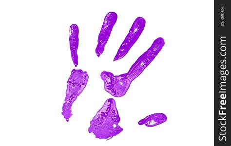 Purple Hand Print Free Stock Images And Photos 4991694