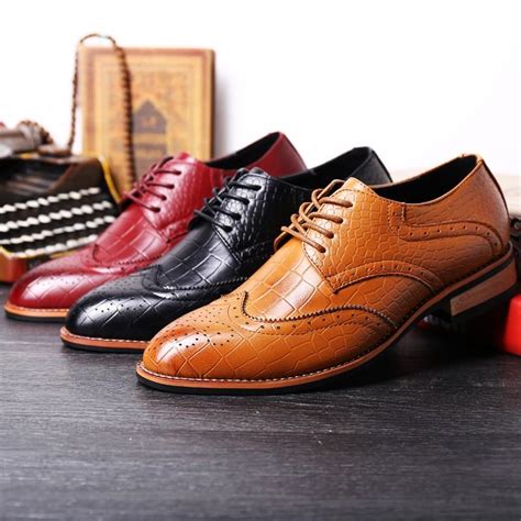 Wingtips Designer Shoes For Men Formal Wear Oxford Full