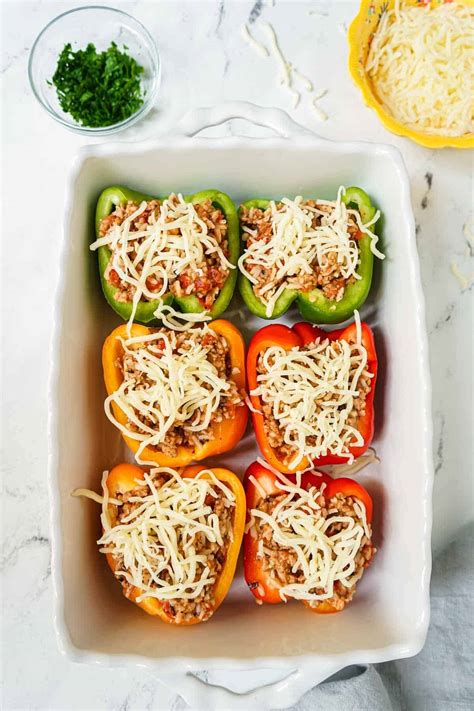 Italian Sausage Stuffed Peppers Get On My Plate