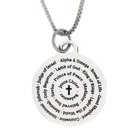 Chains, necklaces & pendants └ men's jewellery └ jewellery & watches all categories antiques art baby books, comics & magazines business, office & industrial cameras & photography cars, motorcycles & vehicles clothes. Names of Jesus Necklace - Silver (#LDP-CPN0530) | Women's ...