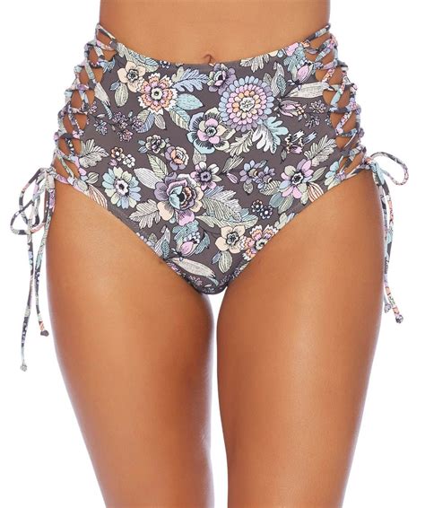 reef gardenia lace up high waisted bottom with images high waisted bikini bottoms high