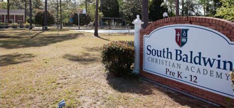 Sbca Front Sign South Baldwin Christian Academy Accredited Private