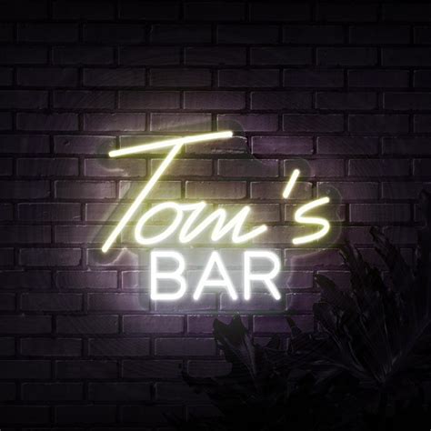 Personalized Bar Neon Sign Sketch And Etch Au
