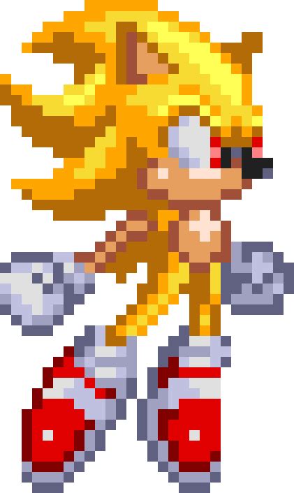 Image Super Sonic Sprite Png Death Battle Wiki Super Sonic Sprite Png