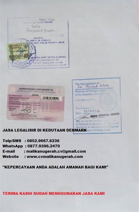 Legalisir Di Kedutaan Denmark Legalisir Di Kedutan Denmark Jakarta