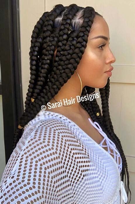 43 Big Box Braids Hairstyles For Black Hair Stayglam