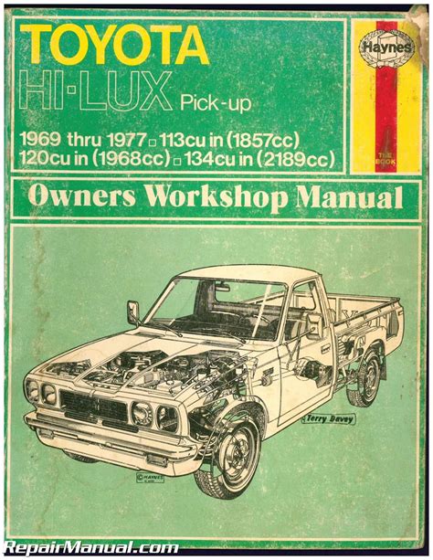 Used Haynes Toyota Pick Up 1969 1977 Auto Repair Manual