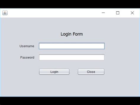 How To Create A Login From In Java Swings With Sql Server Intact