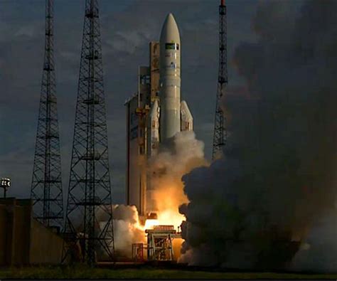 Europes Ariane 5 Rocket Blasts Off For 100th Time