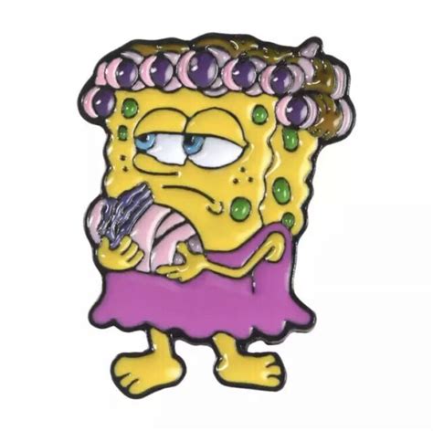 Spongebob Pin Sponge Bob Enamel Pin Squidward Pin Ebay