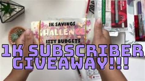1k Subbie Giveaway Thank You Aug 2022 Youtube