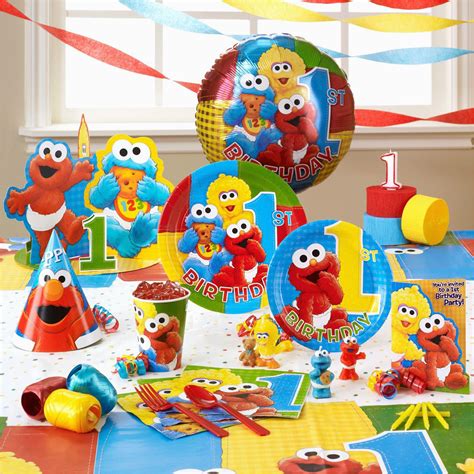 Elmo First Birthday Decorations Birthdaybuzz