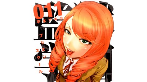 Prison School Anime Girls Tongue Orange Hair Wallpaper Anime