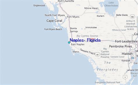 Naples Florida United States Map